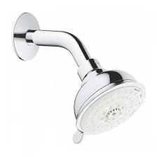 Верхний душ GROHE New Tempesta Rustic 100 IV с душевым кронштейном, хром (26089001)