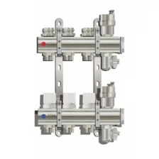 Коллекторная группа Tim KB003 для радиаторного отопления 1", 3 выхода 3/4