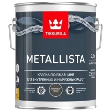 Краска по ржавчине METALLISTA молотковая серебристая гл 0,9л