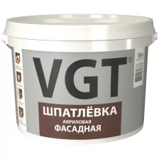 Шпатлевка фасадная VGT, акриловая, 3,6 кг