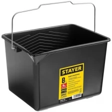 STAYER 8 л, 19x22.5x28 см, пластмассовое, ведро малярное 06092-08