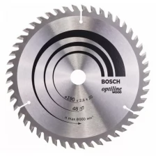 Диск пильный BOSCH 190Х20 48 OPTILINE