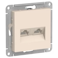 Розетка Schneider Electric SE AtlasDesign RJ45+RJ45 cat.5E Beige SE ATN000285