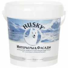 HUSKY Интерьеры и фасады, моющаяся краска и биозащитный грунт (10л)