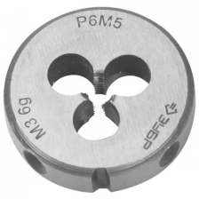 ЗУБР М3x0.5мм, плашка, сталь Р6М5, круглая машинно-ручная 4-28023-03-0.5