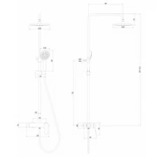 Душевая система Lemark Bronx (LM3760BL)