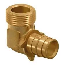 Uponor Угольник Uponor 1023020, PEX, d=20 мм х 1/2", наружная резьба, латунь