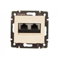 Legrand Механизм розетки информ. 2-м СП Valena RJ45 CAT.5E UTP на винтах сл. кость Legrand 774139