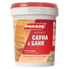 Лак для саун акриловый Parade L30 0,9л, полуматовый