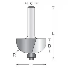 Фреза Dimar 1120035 фаска галтель R3,2 D15,9x12,7 L54 подшипник, хвостовик 8_MOQ_S,1 120 035