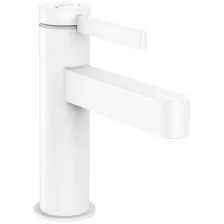 Смеситель Hansgrohe Finoris для раковины 76010700, 100 с донным клапаном Push-Open, белый матовый