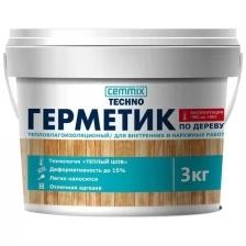 Герметик акриловый для дерева Cemmix Теплый шов, 3 кг, медовый