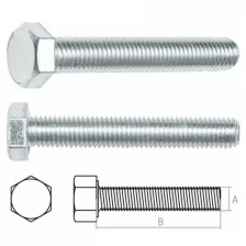 Болт М16х70 мм шестигр., цинк, кл.пр. 8.8, DIN 933 (5 кг) STARFIX (SM-80637-5)