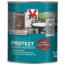 Эмаль Direct Protect V33 коричневая, 2.5л