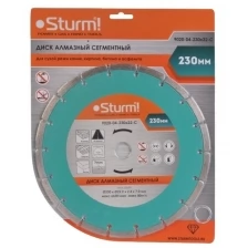 Диск алмазный Sturm 9020-04-230x22-C сухая резка сегментный 230мм