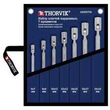 Набор гаечных карданных ключей Thorvik DSWS7TB в сумке, 6-19 мм, 7 предметов