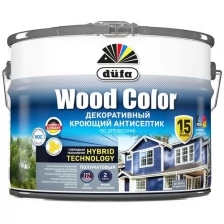 Кроющий антисептик для дерева Dufa WOOD COLOR белый 9л