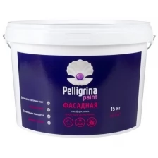 Краска фасадная Pelligrina Paint, акриловая, белоснежная, 45 кг