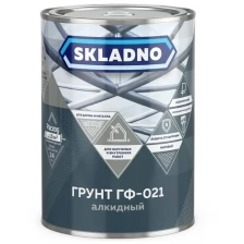 Грунт ГФ-021 Skladno, матовый, 2,6 кг, красно-коричневый