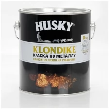 HUSKY-KLONDIKE Краска по металлу с молотковым эффектом темно-зеленая (2,5л)