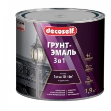 Грунт-эмаль 3 в 1 Пуфас белая глянцевая Decoself 1,9кг тов-200081