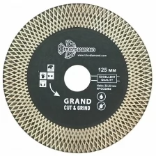 Диск алмазный отрезной Турбо серия Grand Cut & Grind 125х22.23 мм Trio-diamond GCG002