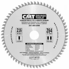 Пильный диск CMT 216X30X2.8/2.2 -6° TCG Z=64, 297.064.09M